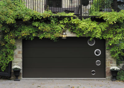 Vertical Thermo - RAL 7022 - Décor BULLES