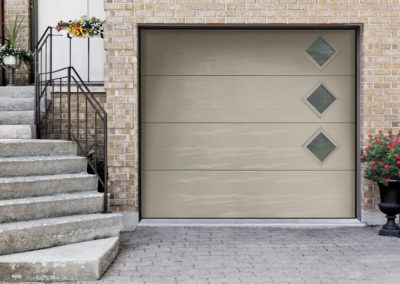 Vertical Confort - RAL 9002 - Hublots Losange Aluminium - Satinovo